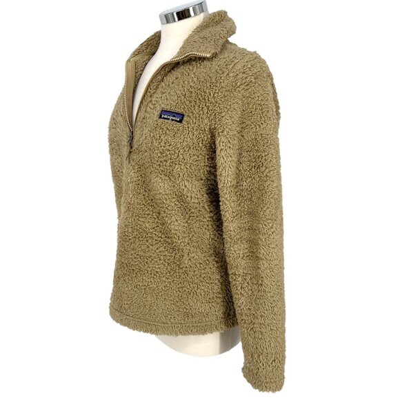Patagonia Womens Los Gatos Fleece Quarter-Zip Pullover Jacket Tan Size Medium - Picture 6 of 12